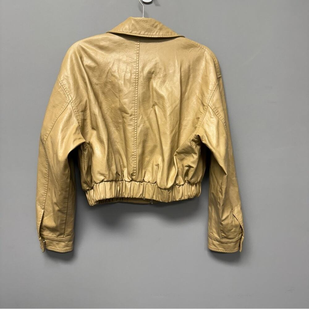 Maeve Faux leather Bomber Jacket - Picture 5 of 8